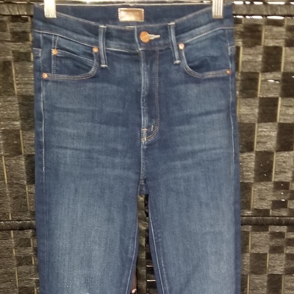 MOTHER Women's Flare Jeans in Dark Blue - Picture 4 of 9